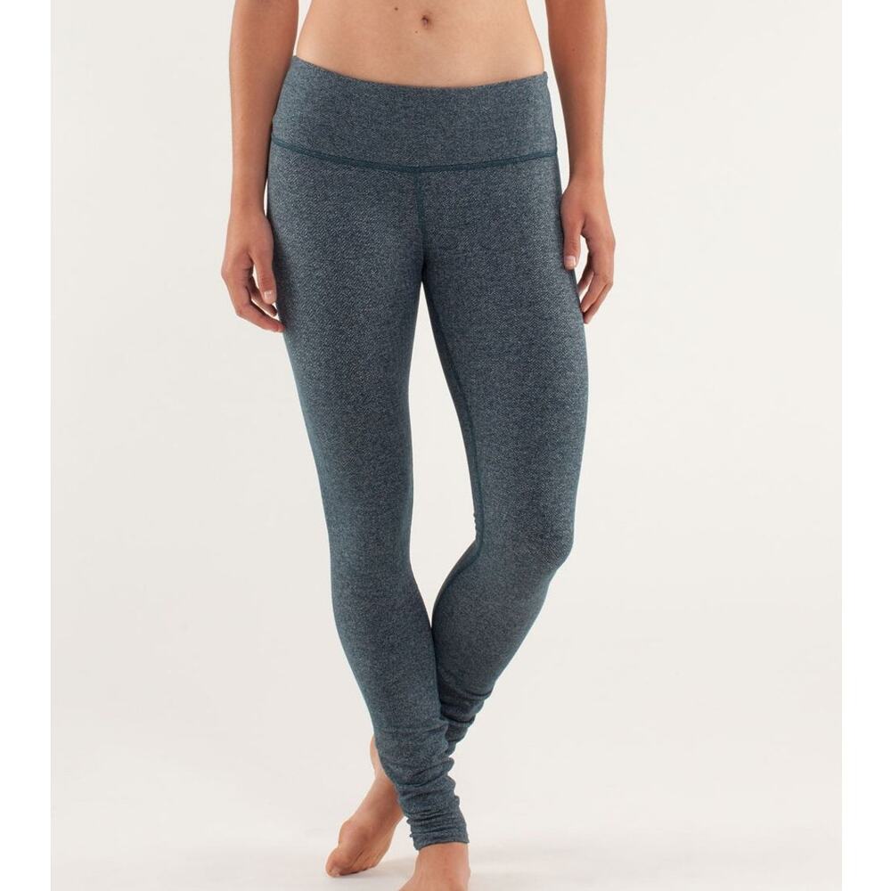 Lululemon Wunder Under Legging Pant Alberta Lake Herringbone 6